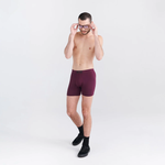 Saxx Underwear Ultra 3 Pack - Burnt Plum/Turbulence/Black