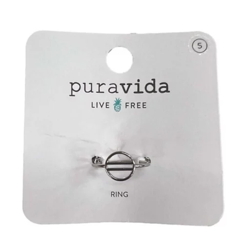 Pura Vida Retro Ring ~ Silver