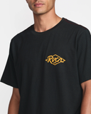 RVCA Mens Ranch Seal SS Tee - PIrate Black