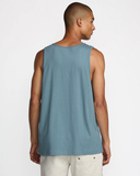 RVCA Mens Frond Script Tank - Vintage Navy