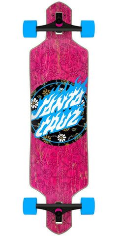 Santa Cruz Floral Flame Dot Drop Thru Longboard