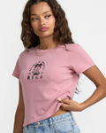 RVCA Womens That Balance Baby Tee - Amethyst Smoke