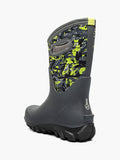 Bogs Kids' Classic Seamless Edgy Camo Insulated Winter Boots - Dark Gray Multi
