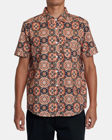 RVCA Mens Rvgazi Short Sleeve Shirt