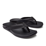 OluKai Mens Maha Sandals - Black / Black