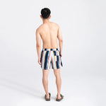Saxx Mens Oh Buoy Stretch Volley 5" Swim Short - H2O Stripe