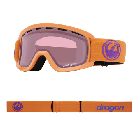 Dragon LIL D Youth Snow Goggle With Lumalens Rose Lens - Apricot