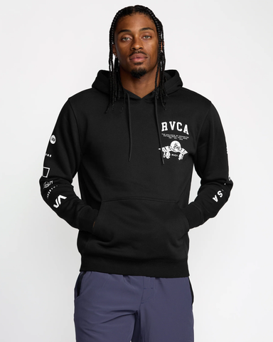 RVCA Mens Global Rank Hoodie - Black