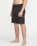Volcom Men's Lido Solid Mod 20" Boardshorts - Black