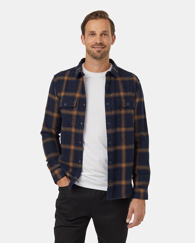 Tentree Mens Kapok Flannel Colville Button Up Shirt