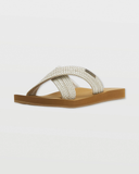 Volcom Women's Double Cross Sandal - Cream