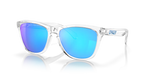 Oakley Frogskins™ Sunglasses - Crystal Clear W/ Prizm Sapphire