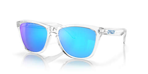 Oakley Frogskins™ Sunglasses - Crystal Clear W/ Prizm Sapphire