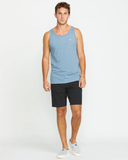 Volcom Mens Solid Heather Tank - Stormy Blue