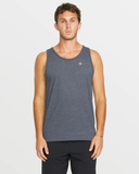 Volcom Mens Soild Heather Tank - Squadron Green