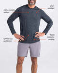 Saxx Mens Droptemp™ All Day Cooling L/S Tee