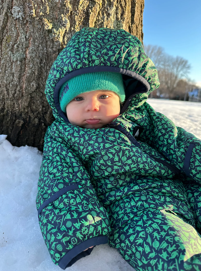 Infant winter bunting sales suit