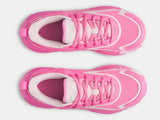 Under Armour Youth UA GS Lockdown 8 Basketball Shoes - Prime Pink / Metallic Silver - 637
