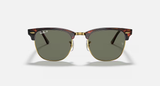Ray-Ban Clubmaster Sunglasses - Tortoise on Arista W/ G-15 Green