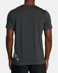 RVCA Mens Sports Vent Stripe Technical Shirt