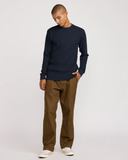 RVCA Mens Dayshift Long Sleeve Thermal Shirt - Moody Blue