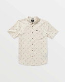 Volcom Mens Bankstone S/S Button-Up Shirt - Dirty White