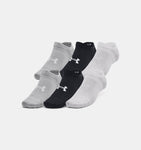 Under Armour Unisex UA Essential 6-Pack No-Show Socks