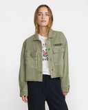RVCA Womens Reserve Long Sleeve Overshirt - Olive