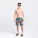 Saxx Mens Betawave 7" Swim Shorts -  Sub Tropic - Multi