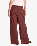 RVCA Womens New Yume Wide Pant - Terra Brown