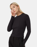 Tentree Women's Newell Longsleeve - Meteorite Black