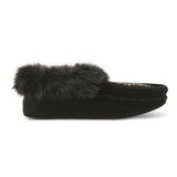Manitobah Women's Tipi Suede Moccasin - Black