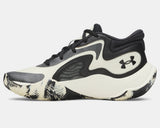 Under Armour Unisex GS UA Jet '25 Basketball Shoes - Black / Winter White - 003