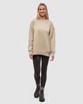 Tentree Women's Bluffs Oversized Crew - Birchwood
