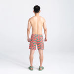 Saxx Mens Betawave 7" Swim Shorts -  Mega Melon - Multi