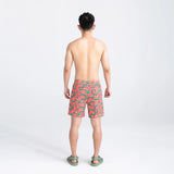 Saxx Mens Betawave 7" Swim Shorts -  Mega Melon - Multi