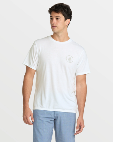 Volcom Mens Stone Tech SS Tee - White