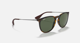Ray-Ban Erika Sunglasses - Light Havana W/ G-15 Green