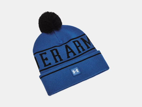 Under Armour Men's UA Halftime Pom Beanie - Tech Blue