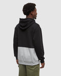 Tentree Mens Howson Hoodie - Meteorite Black/Harbour Grey Heather