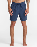 RVCA Crest Elastic 17" Swim Trunk - Moody Blue