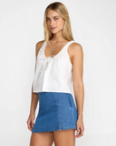 RVCA Women's Raya Top - Cloud