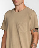 RVCA Mens PTC 2 Pigment Short Sleeve Tee - Coyote