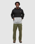 Tentree Mens Howson Hoodie - Meteorite Black/Harbour Grey Heather