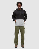 Tentree Mens Howson Hoodie - Meteorite Black/Harbour Grey Heather