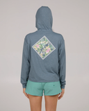 Salty Crew Womens Tippet Fill Tech Hoodie - Fin Blue