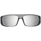 Spy Logan Sunglasses - Clear Smoke - Happy Gray Green Silver Mirror