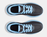 Under Armour Girls' GS UA Rogue 6 Running Shoes - Black / White / Horizon Blue - 002