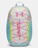 Under Armour Hustle Sport 6.0 Backpack - Opal Blue / Pink Frenzy - 293