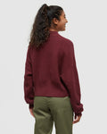 Tentree Women's Vista Sweater - Deep Burgundy Heather